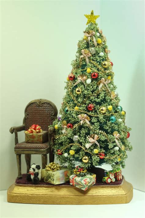 dollhouse xmas decorations|hobby lobby miniature christmas trees.